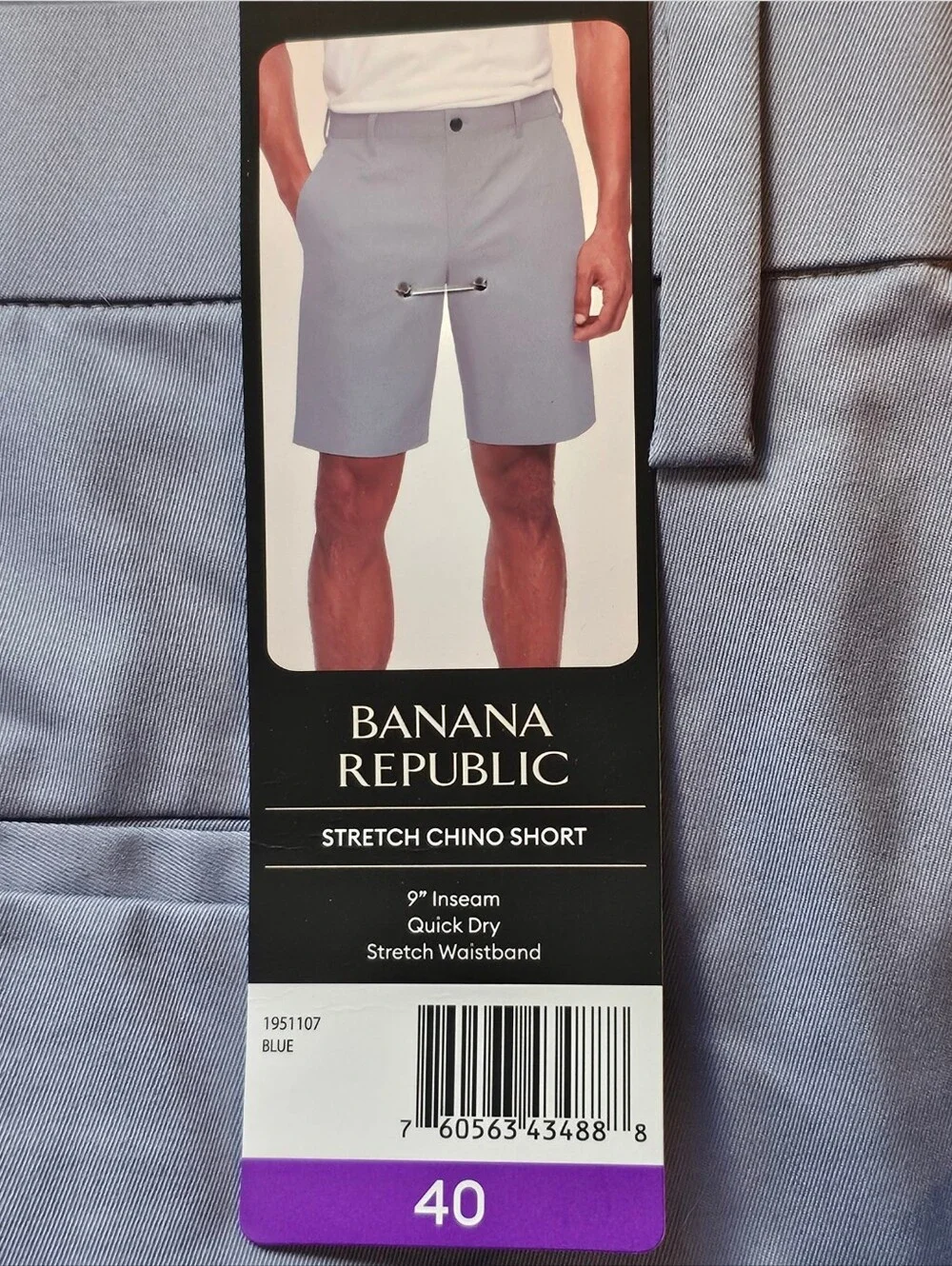 Banana Republic Stretch Chino Shorts Blue Size 40